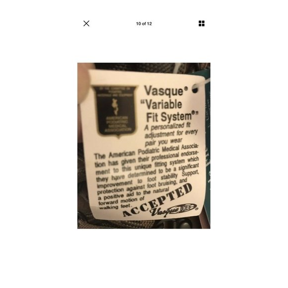 Rare Vasque 7201 Cascade Variable Fit System Hiking Boots SZ 8.5 Mens - Picture 12 of 12